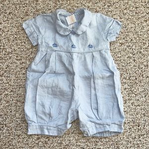 Handmade sailboat romper from the Dominican republic
